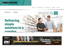 Tablet Screenshot of hillmangroup.com